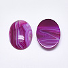 Natural Banded Agate/Striped Agate Cabochons G-T122-22B-2
