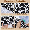 Cow Pattern Polycotton Fabric DIY-WH0504-693-3