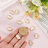 10Pc Valentine's Day Brass Micro Pave Clear Cubic Zirconia Pendants KK-BBC0023-75-3