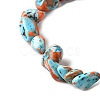 Dyed Natural Magnesite Beads Strands G-L617-A01-01-4