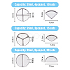 3 Style 2/3/4 Compartments Empty Round Iron Eyeshadow Replacement Box FIND-FH0007-33-2