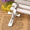 Non-Tarnish 304 Stainless Steel Crucifix Cross Pendants STAS-I035-13A-1