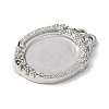 Brass Brass Pendant Cabochon Settings KK-V005-02P-01-2