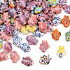 Handmade Fish Porcelain Beads X-PORC-S446-M-1