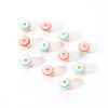 50Pcs Transparent Stripe Resin Beads RESI-YW0001-02D-4