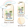 Wood Baby Closet Size Dividers AJEW-WH0353-002-2