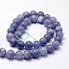 Natural White Jade Imitation Aquamarine Beads Strands G-F364-15-10mm-2