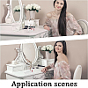 Transparent Acrylic Earring Display Stands ODIS-WH0025-62-7
