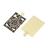 Alloy with Black Enamel Pendants AL-CBA2919-02G-08-2