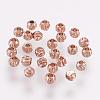 Brass Spacer Beads KK-G312-01RG-3mm-RG-1
