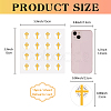 8 Sheets Plastic Waterproof Self-Adhesive Picture Stickers DIY-WH0428-021-2