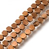 Electroplated Synthetic Non-magnetic Hematite Beads Strands G-C154-B01-2