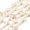 Natural Baroque Keshi Pearl Beads Strands PEAR-B004-06B-01A-2
