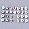 Opaque White Acrylic Beads X-MACR-N012-01-4