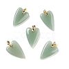 Natural Green Aventurine Pendants X-G-E570-01G-03-1