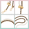 Adjustable Imitation Pearl Bead Bag Strap Chains FIND-WH0417-74-3