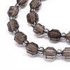 Natural Smoky Quartz Beads Strands G-O201B-37-3