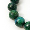 Synthetic Chrysocolla Beads Strands G-L529-B01-8mm-5