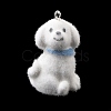 Flocking Opaque Resin Pendants RESI-G128-01L-1