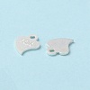 925 Sterling Silver Heart Chain Extender Connectors STER-P053-02S-3