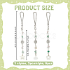 Natural Shell Cloud & Flower & Star Pendant Decoration HJEW-OC00289-2