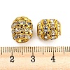 Brass Rhinestone Beads RB-F035-03G-3