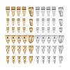 72Pcs 12 Styles Brass Snap on Bails KK-PH0014-50-6