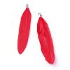 Goose Feather Pendants FIND-Q055-P01-2