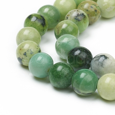 Natural Serpentine Beads Strands G-G829-06-8mm-1