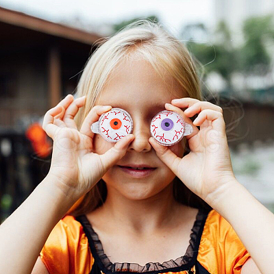 32Pcs 8 Styles Resin Craft Doll Eyes Cabochons DIY-FH0007-28-1