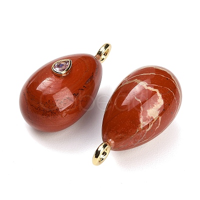 Natural Red Jasper Pendants GG-CBA4625-02G-03-1