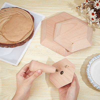 Wood Ceramic Bowl Molds WOOD-WH0030-98A-1
