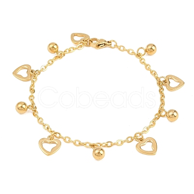 304 Stainless Steel Bracelets BJEW-D458-07G-1