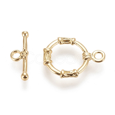 Brass Toggle Clasps KK-M108-B01-1
