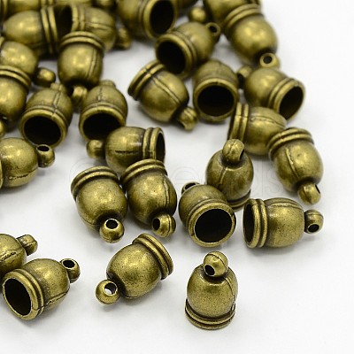 Tibetan Style Cord Ends LS-TIBE-4736-AB-FF-1