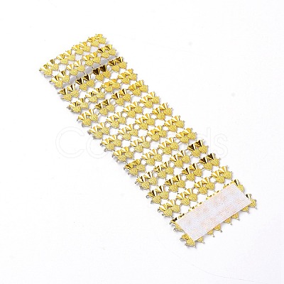 Plastic Rhinestone with Polyester Napkin Holder Adornment AJEW-WH0183-13B-1