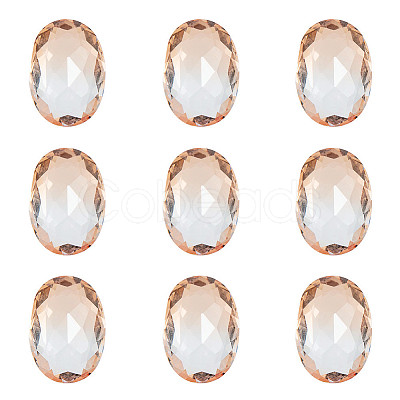 Pointed Back Glass Rhinestone Cabochons RGLA-OC0001-03D-1