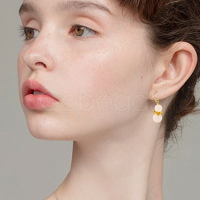 60Pcs Brass Earring Hooks FIND-SC0020-36-1