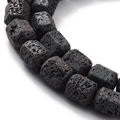Natural Lava Rock Beads Strands G-H303-C08-1