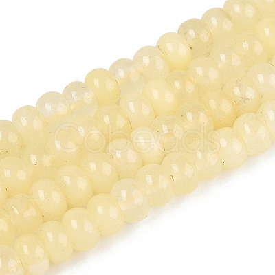 Dyed Natural White Jade Beads Strands X-G-T139-59A-15-1