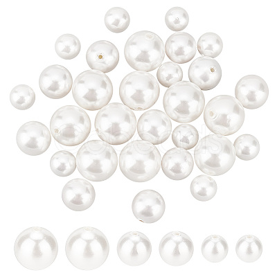 30Pcs 3 Sizes Shell Pearl Beads BSHE-PH0001-21-1