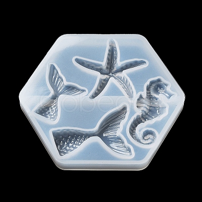 Sea Animal Ornament DIY Silicone Molds DIY-P078-03B-1
