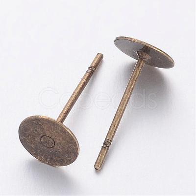 Stud Earring Settings KK-C2896-AB-1-1