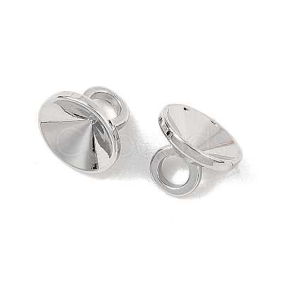 SHEGRACE Brass Bead Cap Bails XGRQ1U388-376P-1