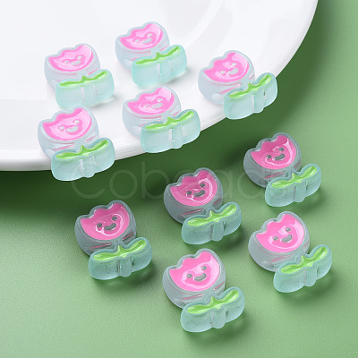 Transparent Acrylic Beads X-MACR-S374-03B-05-1