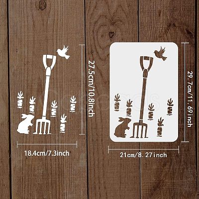 Large Plastic Reusable Drawing Painting Stencils Templates DIY-WH0202-416-1