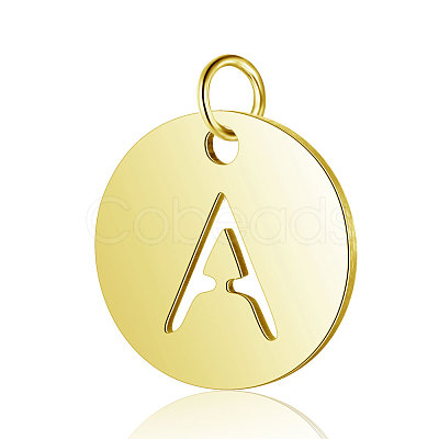 304 Stainless Steel Charms Ion Plating(IP) A-STAS-S105-T514G-A-1