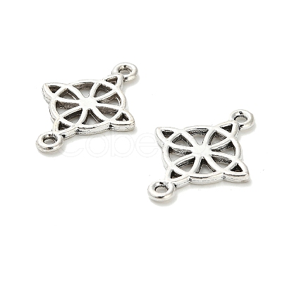 Tibetan Style Alloy Viking Knot Connector Charms FIND-H053-14AS-1