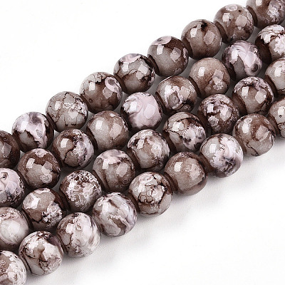 Baking Paint Glass Beads X1-DGLA-N003-10mm-A05-1