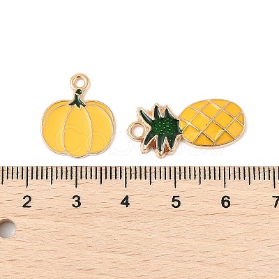 Alloy Enamel Pendants FIND-M058-02KCG-1